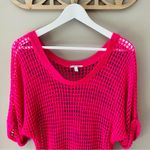 Delia's dELiA*s Open Knit Pullover Top Pink Sz XS Photo 1