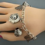 Sterling Silver Southwestern Charm Bracelet 925 Kokopelli & Other Unusual Charms Photo 0