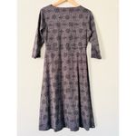 Toad & Co  Brown Rosalinda Dress 3/4 Sleeve M Slub Athleisure Athletic Active Photo 3