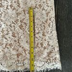 Lulus White Crochet Lace Bodycon Midi Dress M Adjustable Straps Front Slit Size M Photo 10