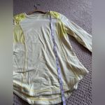 Lululemon Women's Ice Queen Long Sleeve Stripe Top Size 6 Yellow Athletic Comfy Photo 6