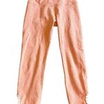 Beyond Yoga  Capri Leggings Cutout Embroidered Floral Leg Detail Size Small Women Photo 0