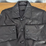 Soft Black Leather Ladies' Car Coat Style Jacket 8 Photo 1