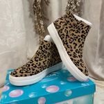 Soda Bobcat Ltn Leopard Print High Top Sneakers Platform Size 9 Women's Shoes Photo 5