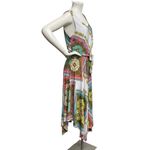 Anthropologie Isabella Bird Womens 14  Midi Dress Handkerchief Hem Contemporary Photo 2