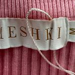 Meshki NWT  CeCe Pink Ribbed Knit Mini Skirt, size M Barbiecore boho Y2K ballet Photo 6