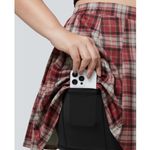 Halara Brand New  Women's Size Large Plaid Red White Black Skirt High Waisted Photo 5