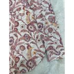 Pilcro  Anthropologie Long Sleeve Blouse Womens Medium  Pink  Floral Photo 6