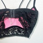 PINK - Victoria's Secret  Black Push Up Lace Hook Closure Bralette New Photo 11
