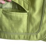 Chico's  3 Women‎ Jacket XL Green Pockets Open Front Cuffed Fleece Warm Cozy Coat Photo 7