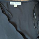 Nine Britton  black scalloped wrap top Photo 1