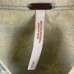 Free People  Small Hillside Chambray Denim Bibbed Pintuck Button-up Blouse Cabin Photo 5