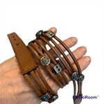 Triple Strand Leather Western Belt Photo 2