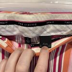 The Limited  Drew Fit Striped Pants Size 4 Pink Orange‎ Career Casual Photo 1