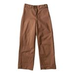 Marine layer Bridget Wide Leg Crop Pants Rust Brown Cotton Blend Size 4 Photo 1