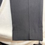 Briggs New York Briggs NY 16 Black Pinstripe Straight Leg Dress Pants Office Work Sleek Career Photo 3