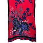 Parsley & Sage Maxi Tunic Vest Jersey Knit w/ Pockets Boho Artsy Flower Child 1X Red Photo 7