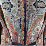 Theory  Marseille Premont Paisley Tieback 100% Silk Tunic Photo 14