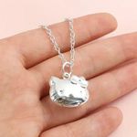 Sanrio Kawaii Hello Kitty Anime Crystal Photo Locket Pendant Necklaces Photo 2