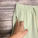 Olga Joan Green High Rise Wide Leg Elastic Waist Hemp Blend Lounge Sweatpants 12 Photo 2