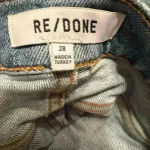 RE/DONE  Jeans 90’s High Rise Crop Medium Wash Size 28 Photo 6