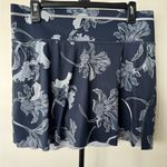 Athleta Skort Medium Navy Blue Sonic Floral Athletic Skirt Built in Shorts Photo 1