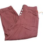 Knox Rose  Women's Rose Red Mid-Rise Tapered Fit Pants - Size Medium - NWT Photo 0