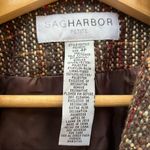 Sag Harbor US 4 Petite Y2K Brown Woven Contrast Stitch Tweed Blazer Photo 6