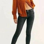 We The Free  NWT Jet Black Zipper Skinny Jeans Size 32 Photo 0