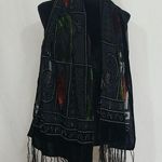 Silk and Velvet Scarf Green Photo 0