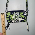 Vera Bradley Quilted Floral Wallet Wristlet Crossbody Green Blue White Purse Photo 8