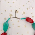 Chunky faux turquoise and red necklace Photo 5