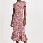 NEW Rhode Lulani Midi Dress in Pink Floral Trip Mini Size 2 Photo 1