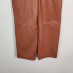 BLANK NYC  Brown Faux Leather Pants NWT Size 27 Cropped Brown Leather Pants Photo 3