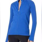 Sweaty Betty  Athlete Doubleweight Seamless Workout Zip Up Jacket Blue Size Large Photo 0