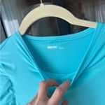 Aerie Smoothez by  bodysuit short sleeve tee top seamless buttery skims turquoise Photo 1