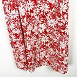 Madewell  Margie Red White Linen Blend Cap Sleeves Button Front Mini Dress 10 Photo 8