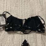 Vix Paula Hermanny Vix Sally Black and White Floral Bikini, Large NWT Photo 6