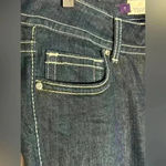 Vigoss Y2K Style Low Rise Fit/Bootcut Bling/Gem Denim Jeans | Dark Wash | Size 7 Photo 2