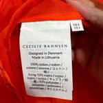Cecilie Bahnsen Fang Draped Open Back Sleeveless Midi Dress Orange Photo 11
