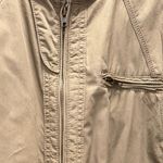 Guess Vintage Y2K 100% Cotton Bomber Lightweight Zip Tan Brown Jacket Size Small Photo 11