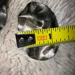 None Waves Oversized‎ Stud Earring Line Crumpled Pierced Ear Statement Silver Tone Photo 3