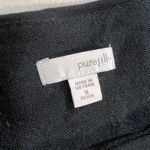 J.Jill pureJill Black Crewneck Tiered Long Sleeve Knee Length Dress Medium P Photo 2