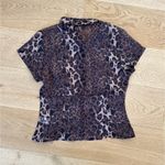 Lulus Lulu’s - Coveted Upgrade Leopard Print Sheer Short Sleeve Top in Brown & Black Photo 3