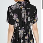 Free People  Black and Pink Floral Short Sleeve Dress Size XS Photo 1