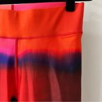 Terez NWOT Women’s Red Pink Purple Gradient Tie Dye Leggings, Size L Photo 1