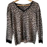 Gerard Darel Gerard Darrel Paris 100% Merino Wool V-Neck Leopard Print Sweater Photo 0