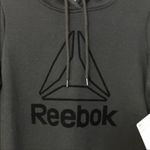 Reebok  Flocking Pullover Sweatshirt Hoodie Black Size Small Photo 1