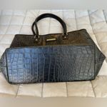 Hartmann Tote Croc Embossed Black Leather Zip close hand/shoulder bag Photo 11