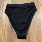 l*space NWOT L* Ribbed Frenchi Bikini Bottom Black Photo 3